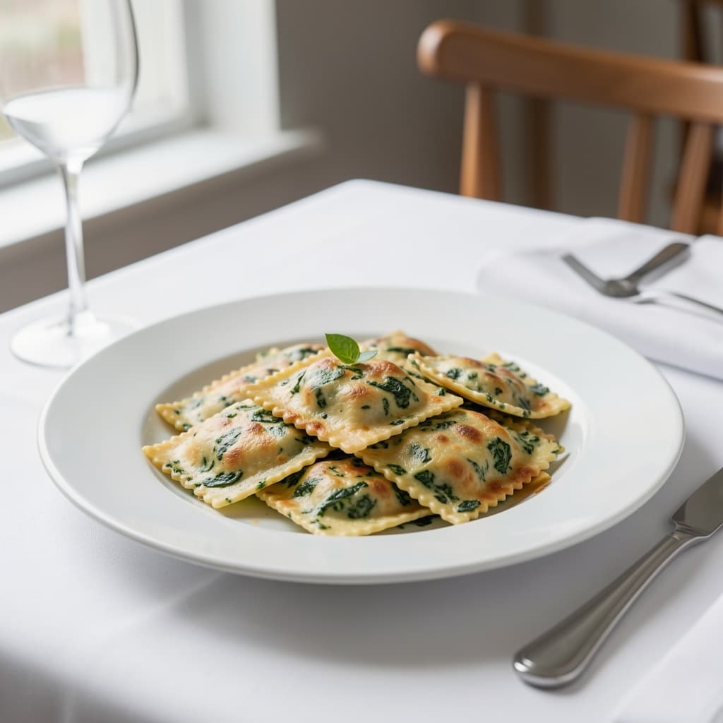 Baked Spinach Ravioli